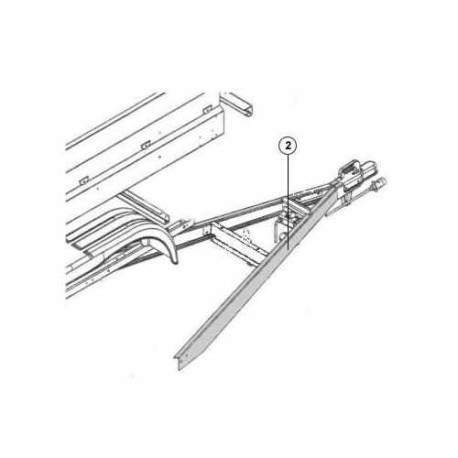 Longeron de flèche Trigano NFB 2530 / NFB 254E Droit