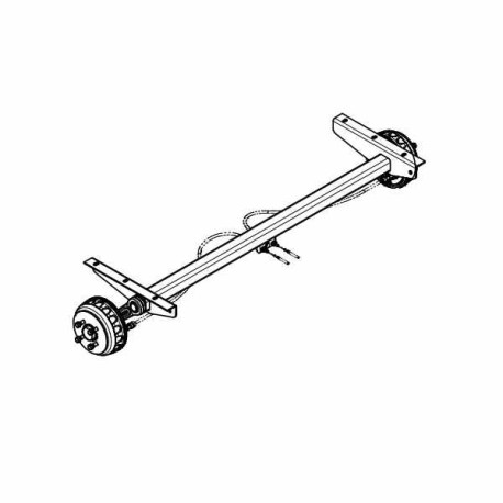 Remorque Trigano NLC 2323 + roue de jockey, essieu 750kg