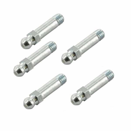 Graisseurs long M6x1 - 180° Lot de 5