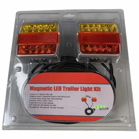 Kit éclairage à fixer LED, 7,5m de câble clignotant orange