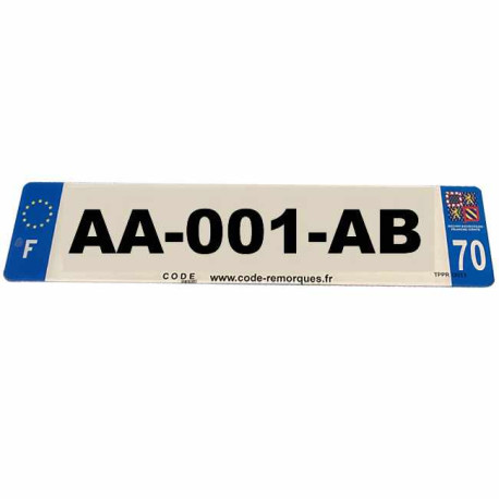 Plaque immatriculation personnalisée auto 520x110 🚙🛠