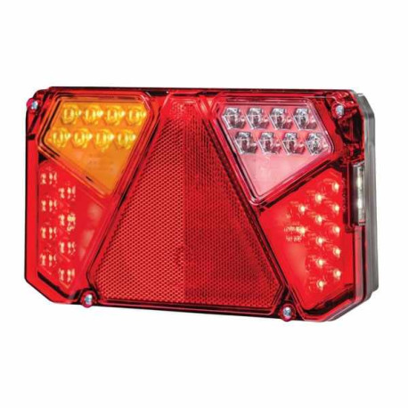 Feu arrière LED 242 x 134 x 37 mm Gauche