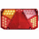 Feu arrière LED 242 x 134 x 37 mm Gauche