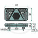Feu arrière LED 242 x 134 x 37 mm Gauche
