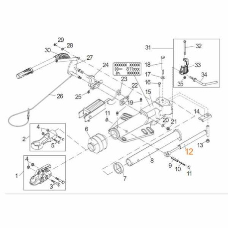 Amortisseur commande de freinage AL-KO AE 3500