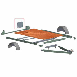 Support de plaque assemblé Erdé PLM