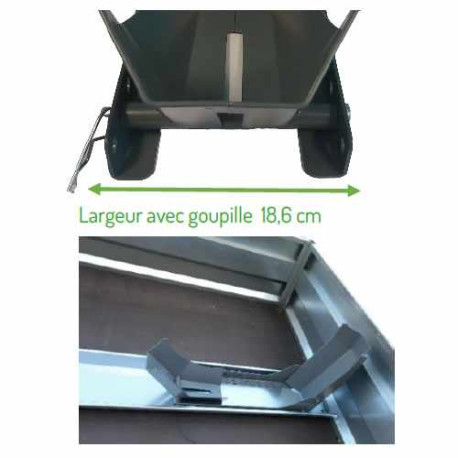 Bloque roue réglable pour moto et scooter