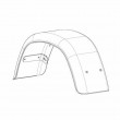 Garde boue galvanisé Lider avec renforts 700x310x200 mm