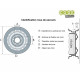 Roue de remorque 185r14c deport 0