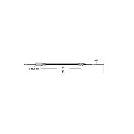 Câble de frein KNOTT 2030/2240 mm