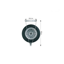 Support de roue sous chassis universel