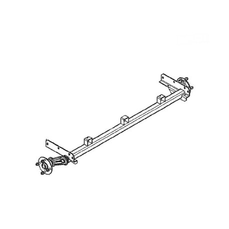 Schlegl 750kg essieu de remorque MB8 - 1300mm - 4x100 - tréteau bas - non  freiné-990000024