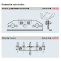 Essieu arrière AL-KO freiné 900kg EAB 1040 Voie 1490mm 4x100