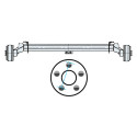 Essieu AL-KO freiné 900kg EAB 1500 Voie 1950mm 5x112