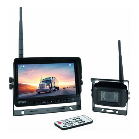 Caméra de recul 12/24V en kit - écran wifi 7" - caméra wifi