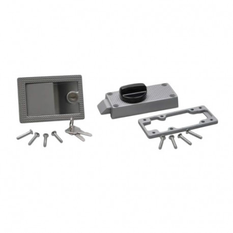 Serrure de porte 3 pièces type 2 avec bouton rotatif
