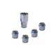 Lot de 4 ecrous antivol M12x 1,5 x 26 spherique