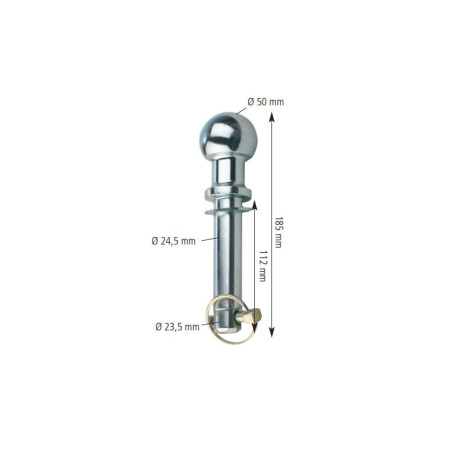 Axe seul pour chape mixte 24,5mm