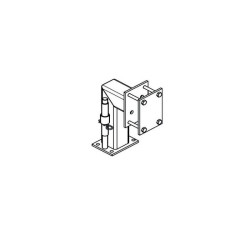 Support roue jockey carré de 70mm