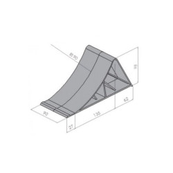 Cale de roue plastique UK 10 K 800kg