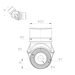 Noix seul TZ RTN diamètre 76,5mm