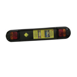 Rampe d'éclairage pour porte-vélos avec 2 sangles