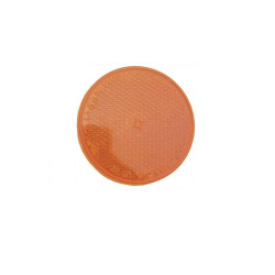 Catadioptre Orange rond autocollant Ajba 60mm