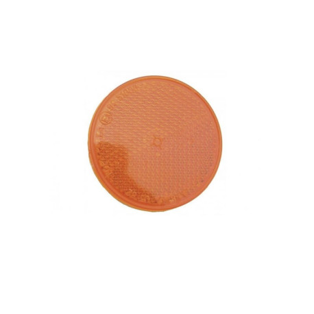 Catadioptre orange rond autocollant Ajba 60mm