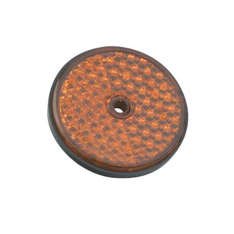 Catadioptre rond 60mm a visser orange