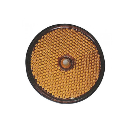 Catadioptre orange rond 60 pour remorque