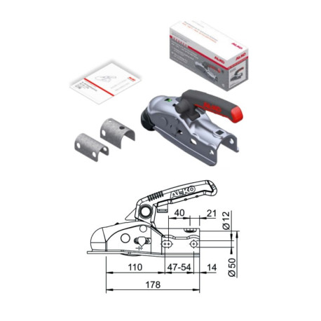 boite attache freinee alko ak160 soft dock et entretoise