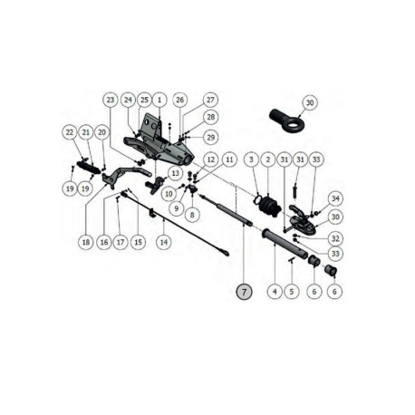 Amortisseur timon knott kf20