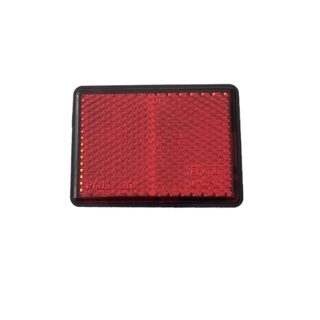 Eacalyc Catadioptres Adhésif Rouge, Catadioptre Rectangulaire pour Remorque  Arrière Réflecteur Rectangulaire de Sécurité Coller sur pour Caravane