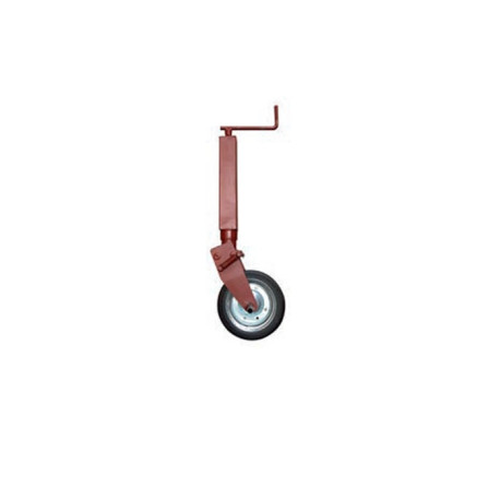 Roue Jockey carre 70mm relevage par ressort