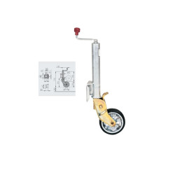 Roue Jockey semi-automatique AL-KO diamètre 60mm