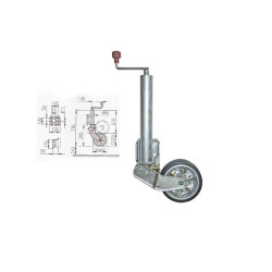 Roue Jockey automatique AL-KO diamètre 60mm