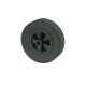 Galet de roue jockey 220X65 plastique