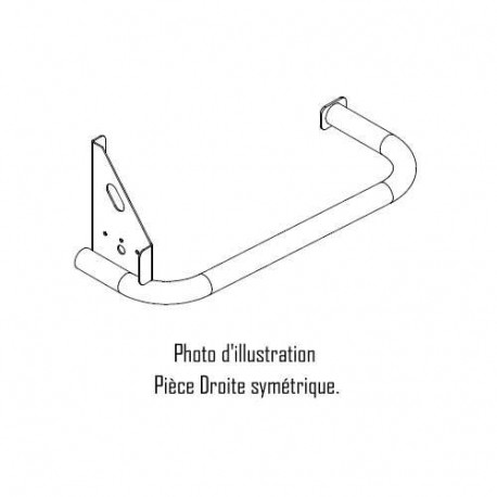 Pare-Cycle avant droit avec feu position trigano remorque