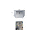 Coffre de flèche aluminium 865x490x460 mm