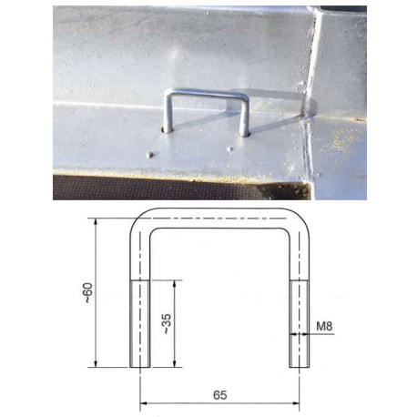 etrier de sanglage 8mm