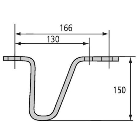 Sabot de tête en V pour remorque 146x90