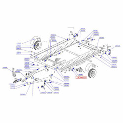 Traverse support garde-boue PV13