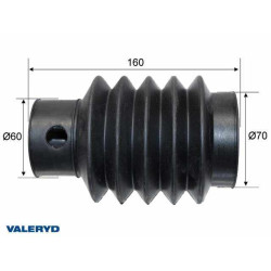 Soufflet commande de frein Peitz PAV / SR X 160mm
