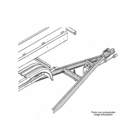 Flèche complète remorque plateau Lider robust