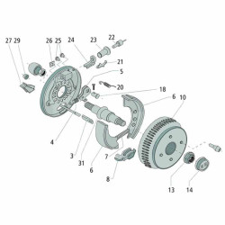 Ressort de traction Gauche AL-KO 1636-1637