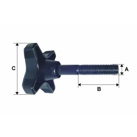 Molette de serrage M10x35