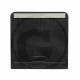 Bavette noire avec kit fixation 260x260 mm
