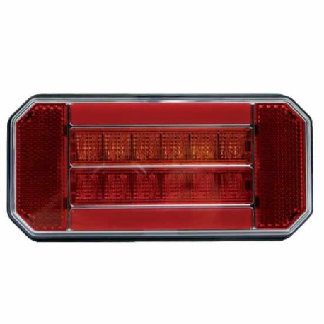 Feu arrière LED 216x196x39 mm Droit