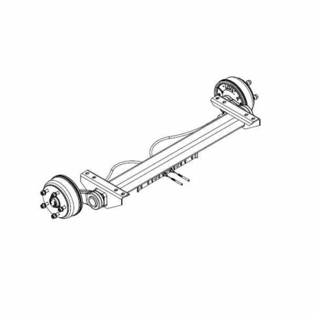 Essieu 1350kg freiné EAB 950 Voie 1360mm