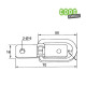 pontet rabattable acier